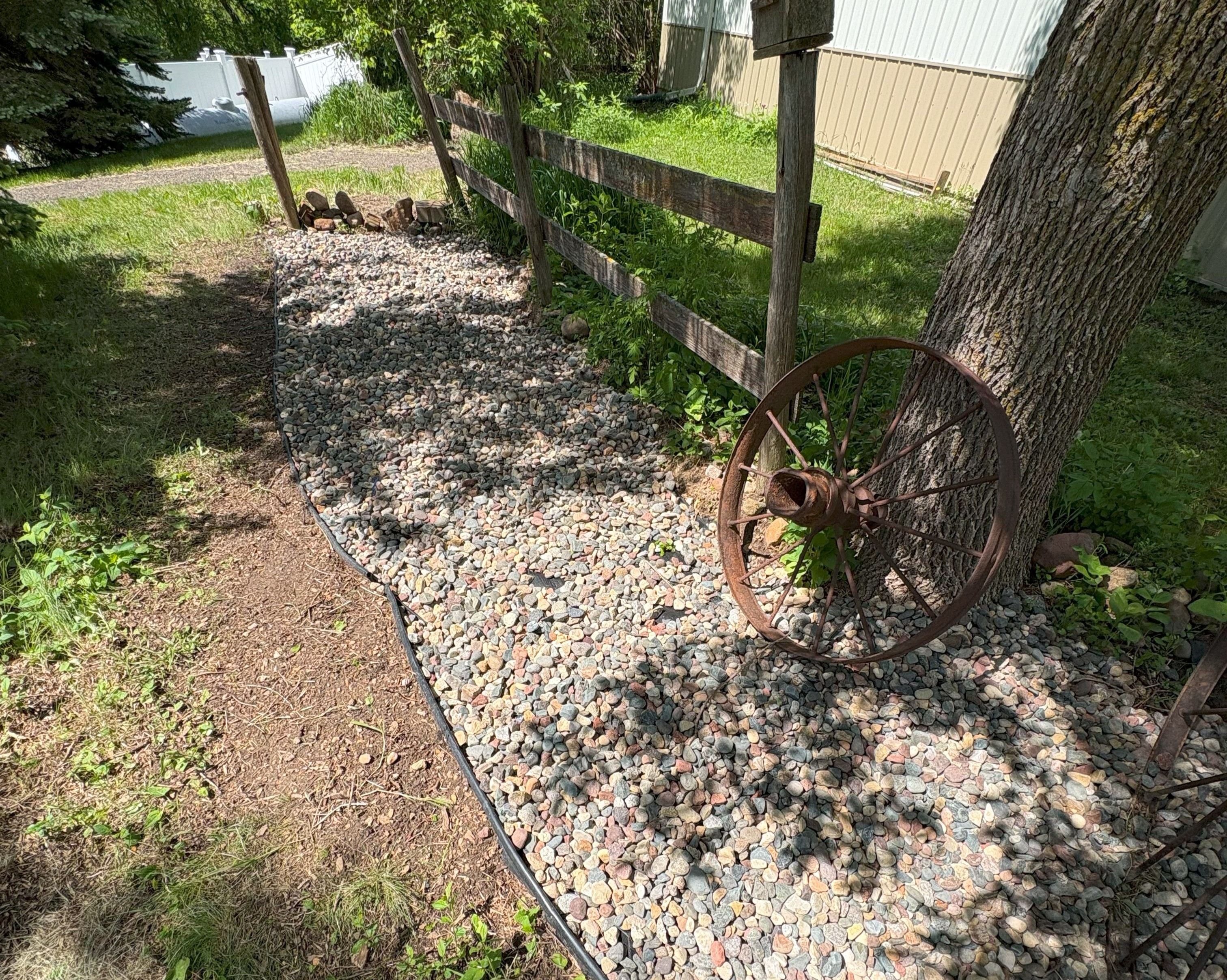 River Rock Installation